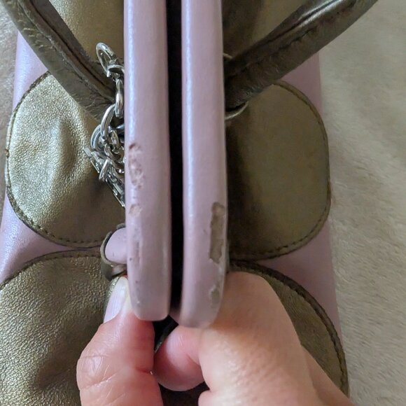 Jennifer Lopez Pink and Gold Circle Accent Bag - Picture 8 of 12